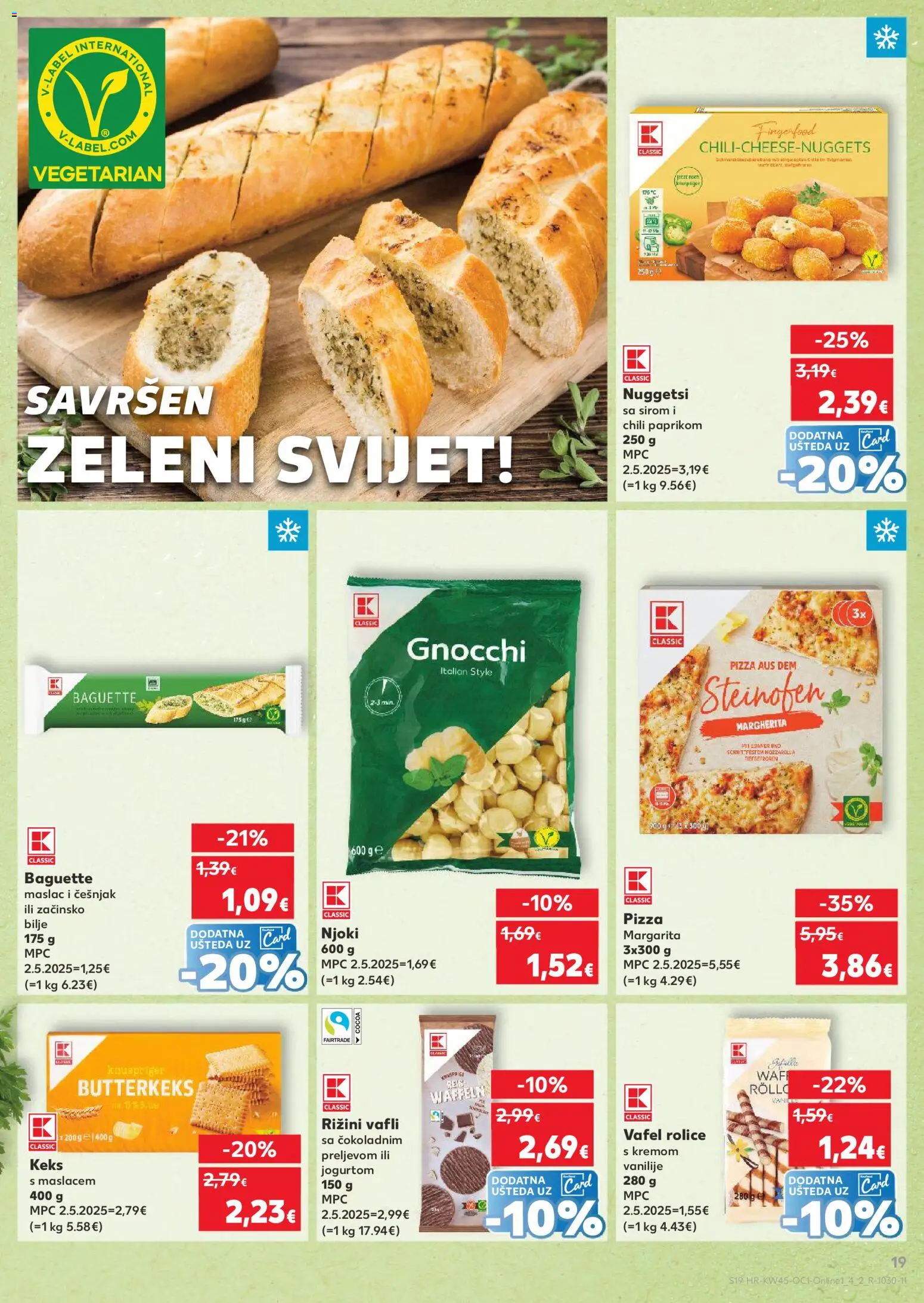 Kaufland katalog | vrijedi od 05.11.2025 | Stranica: 19 | Proizvodi: Maslac, Pizza, Vafli, Češnjak