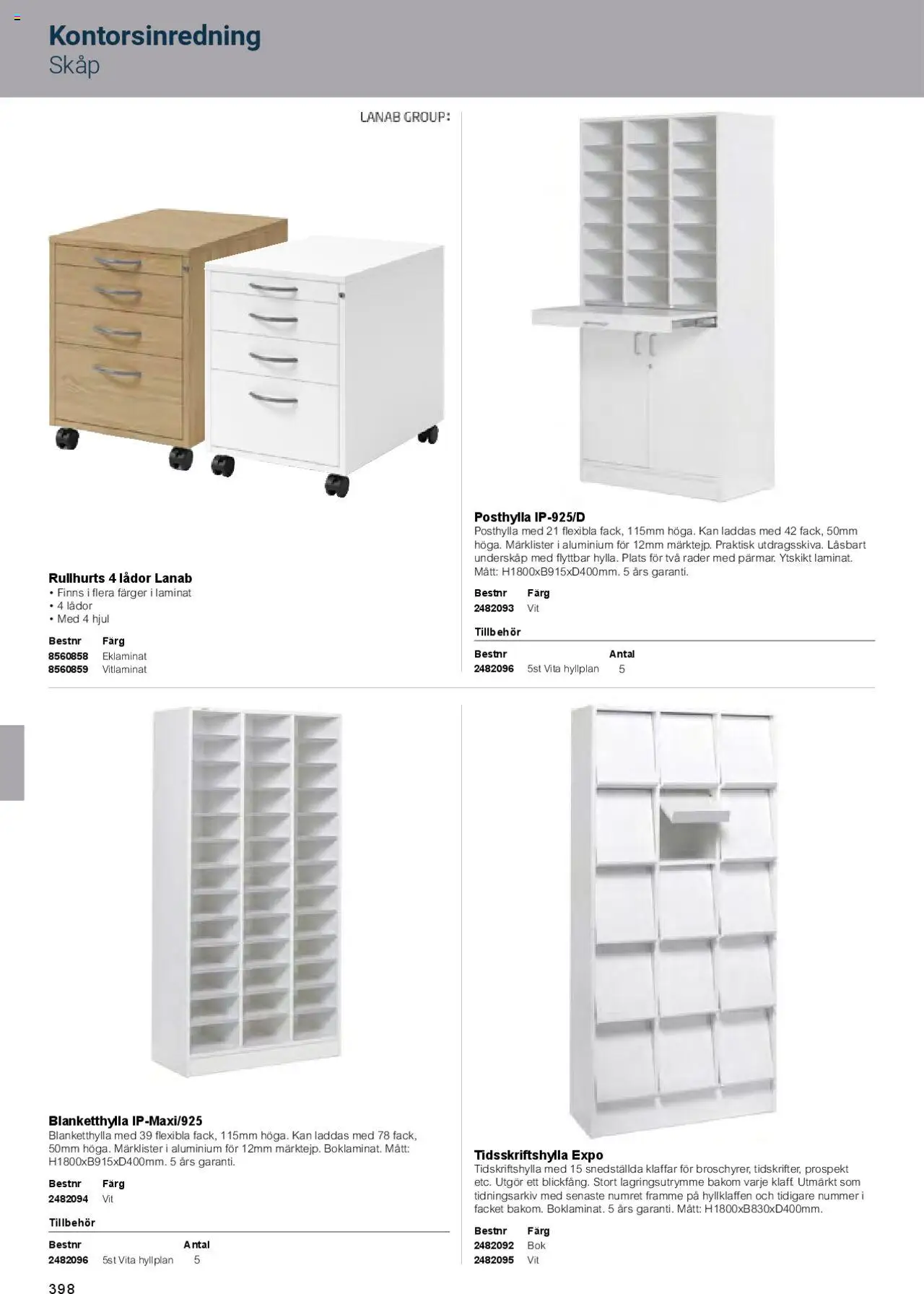 Office Depot reklamblad aktuell från 01.02.2025 | Sida: 400 | Produkter: Skåp