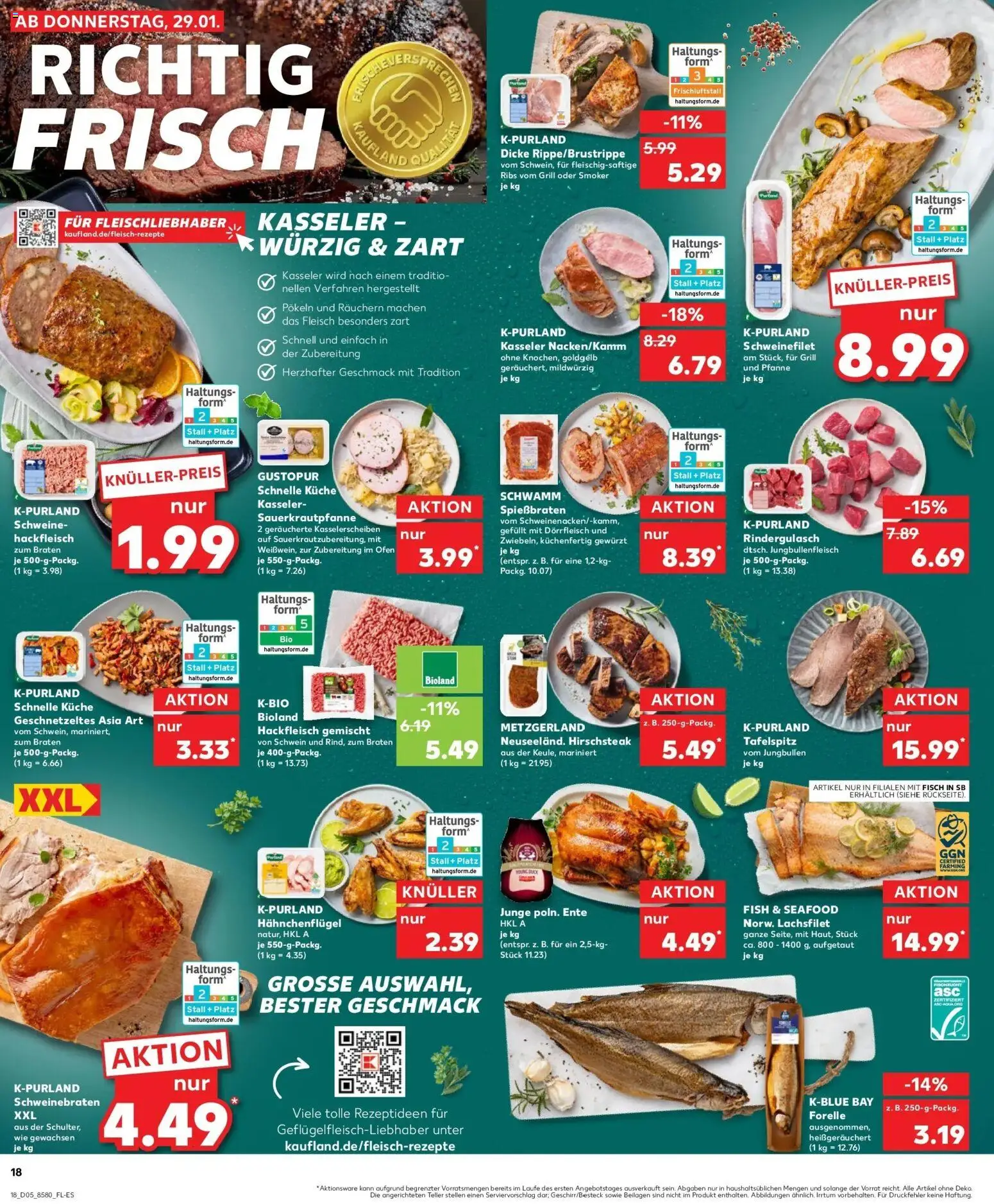 Kaufland prospekt Sindelfingen	 – gültig ab 02.02.2026 | Seite: 18 | Produkte: Tafelspitz, Grill, Fisch, Ente