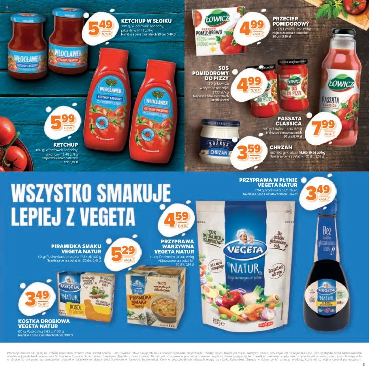 Stokrotka Gazetka - Katalog Kulinarny od 12.06.2025 | Strona: 5 | Produkty: Ketchup, Stokrotka, Pizza, Sos