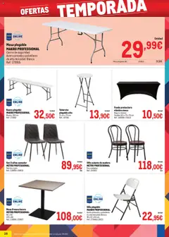 Vista previa Makro - Precios Norte II válido desde el 06.10.2025 | Página: 38 | Productos: Taburete, Funda, Mesa, Silla