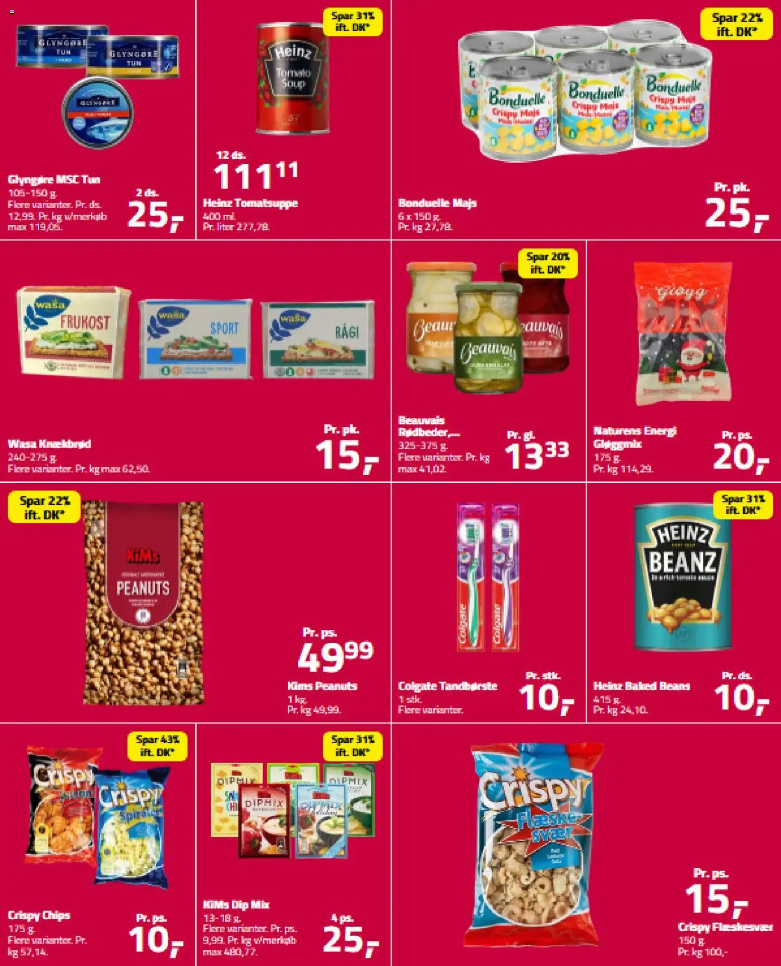 Fleggaard tilbudsavis – gyldig fra 22.10.2025 | Side: 2 | Produkter: Peanuts, Majs, Tun, Flæskesvær