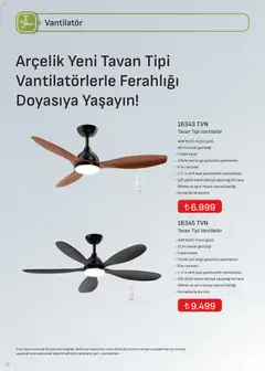 16.12.2025 tarihinden itibaren geçerli olan Arçelik kataloğu önizlemesi | Sayfa: 27 | Ürünler: Saat, Vantilatör