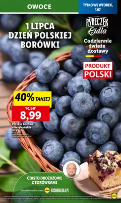 Lidl Gazetka od 30.06.2025 | Strona: 11 | Produkty: Ciasto drożdżowe, Ciasto, Owoce