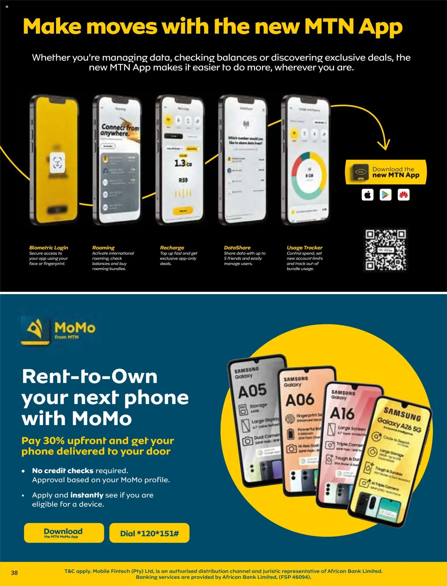 New MTN catalogue – valid from 07.11.2025 | Page: 38 | Products: Data, Phone