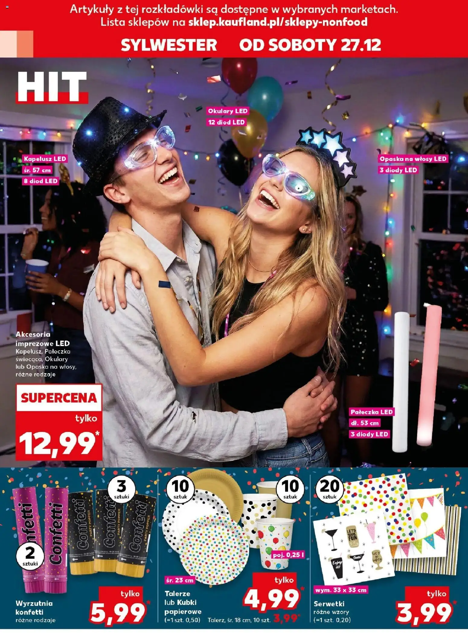 Kaufland gazetka - Mega okazje od 27.12.2025 | Strona: 10 | Produkty: Kapelusz, Okulary, Wyrzutnia, Talerze