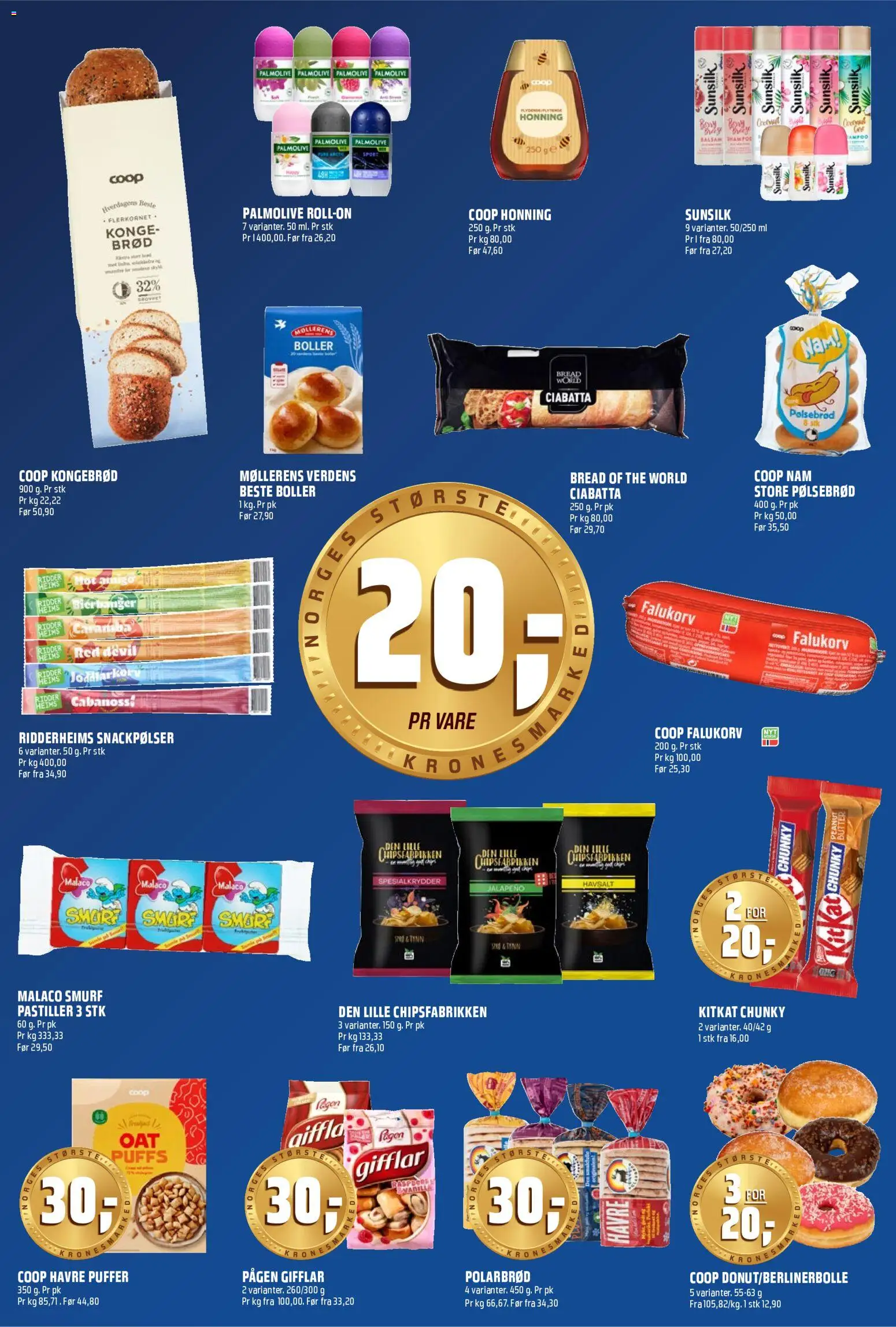 {H1} | Side: 5 | Produkter: Sistem desktop, Brød, Pølsebrød, Balsam