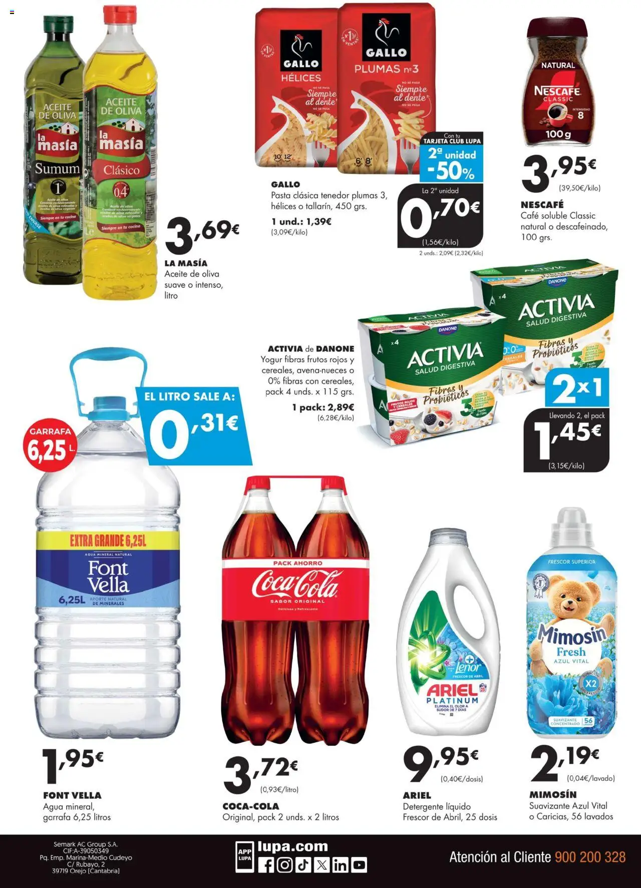 Lupa Supermercados folleto │ válido desde el 26.06.2025 | Página: 4 | Productos: Café, Cereales, Detergente líquido, Agua mineral