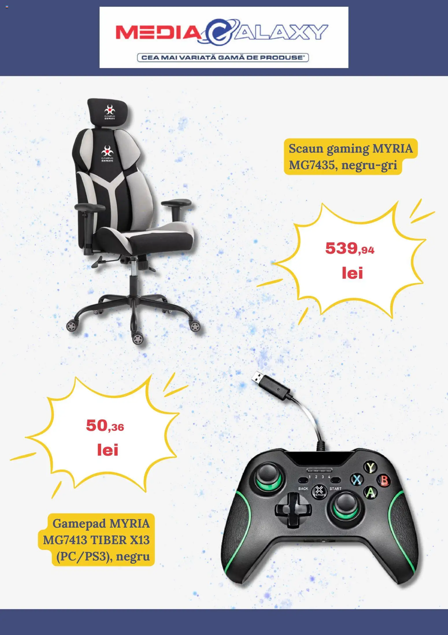 Noul catalog Media Galaxy – valabil de la 25.12.2025 | Pagină: 4 | Produse: Scaun gaming, Scaun