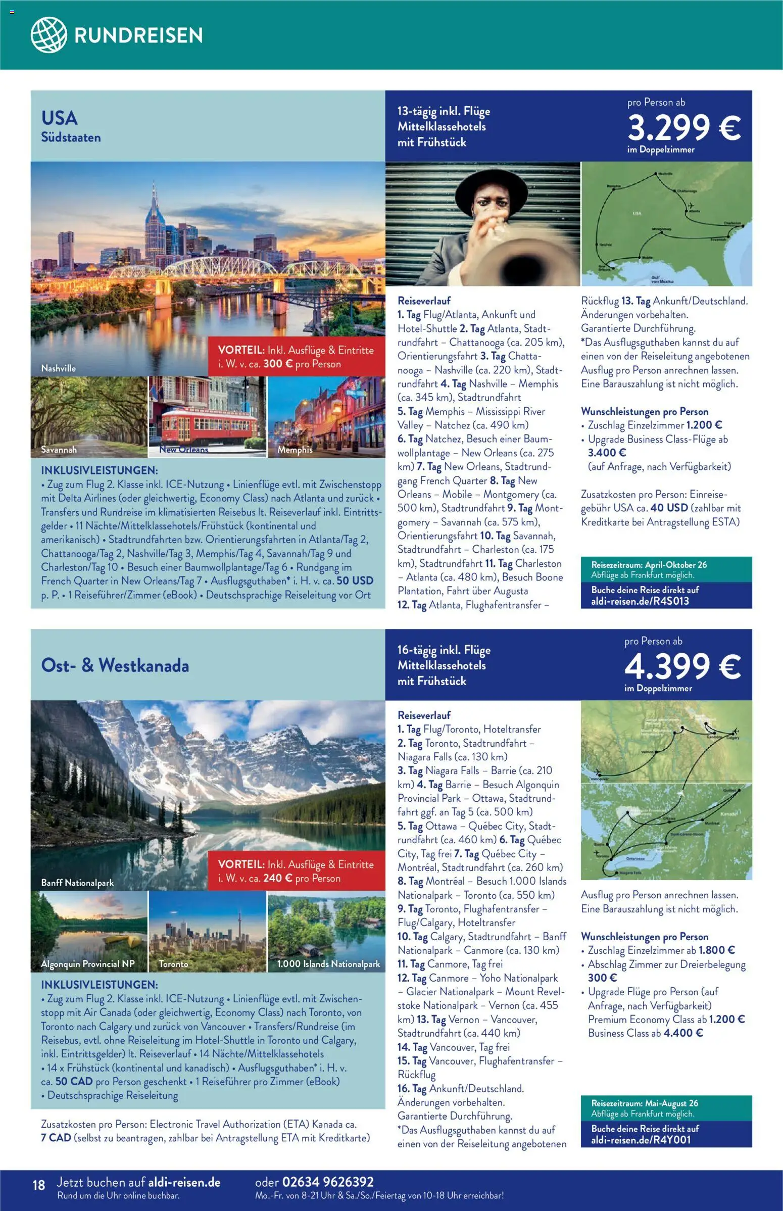 Aldi Reisen  Reisemagazin – gültig ab 01.03.2026 | Seite: 18 | Produkte: Uhr