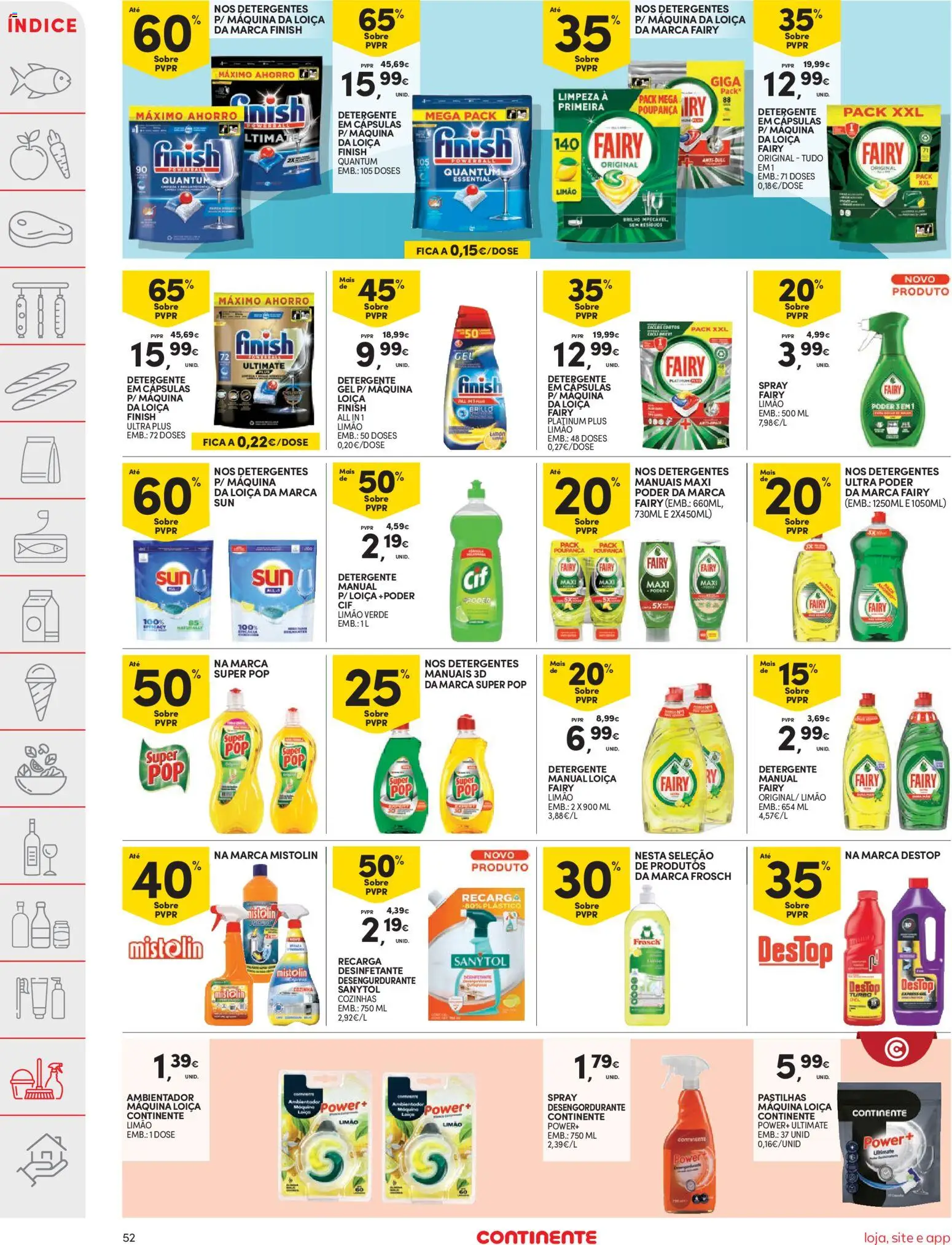 Continente folheto │ válido de 31.03.2026 | Página: 52 | Produtos: Detergente, Milho