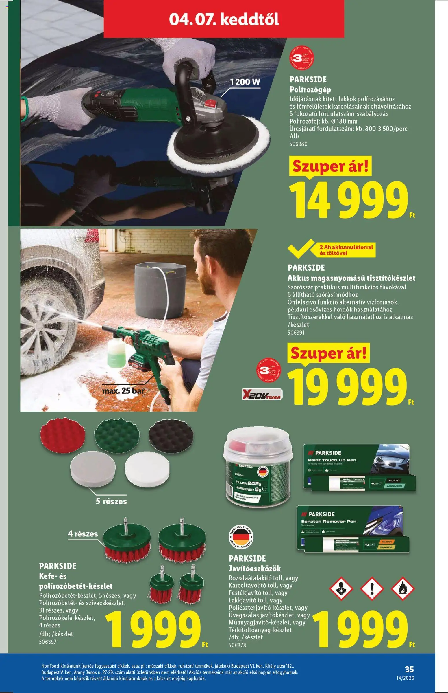 Lidl akciós ujság - amely érvényes a következő dátumtól: 01.04.2026 | Oldal: 35