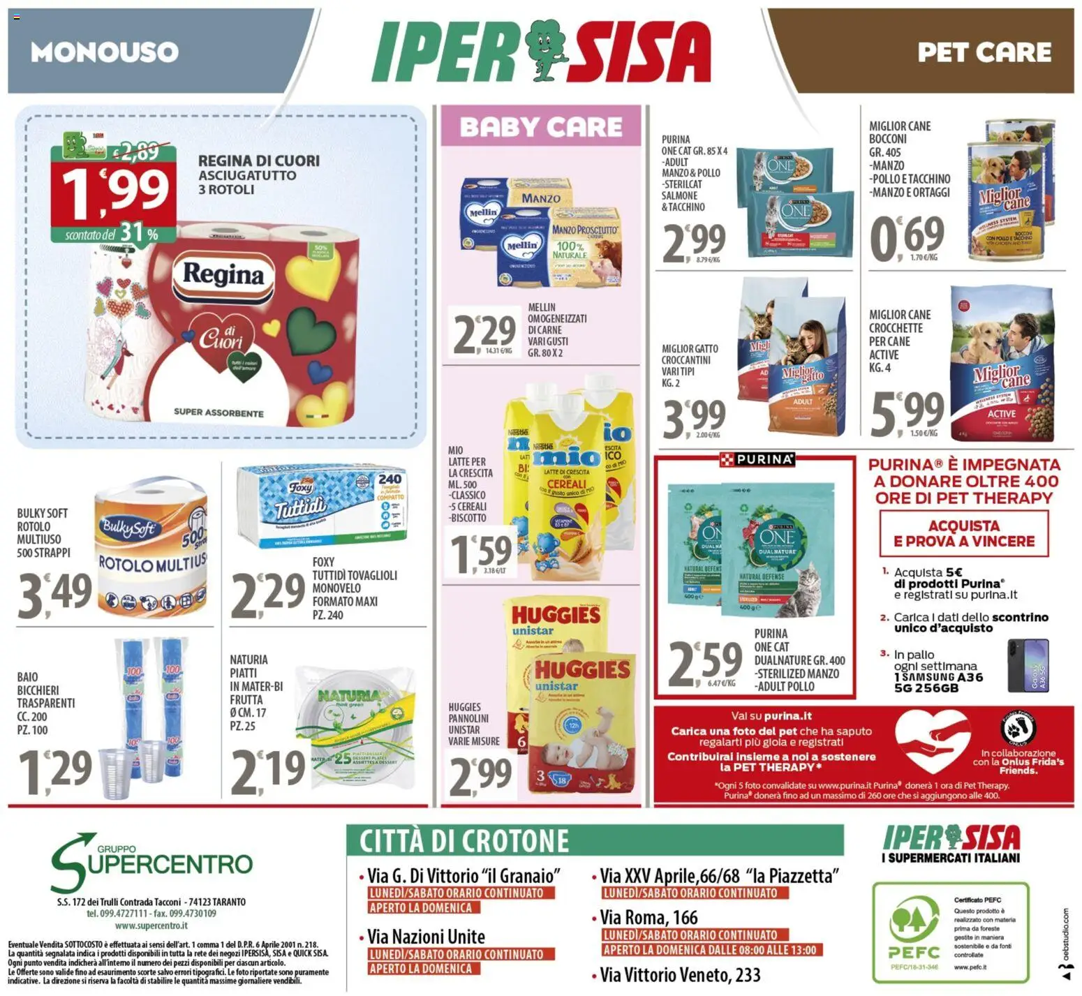 Volantino SISA del 25.11.2025 | Pagina: 16 | Prodotti: Pannolini, Prosciutto, Ortaggi, Asciugatutto