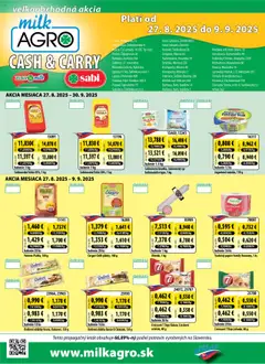 Milk Agro Cash & Carry - náhľad platný od 27.08.2025