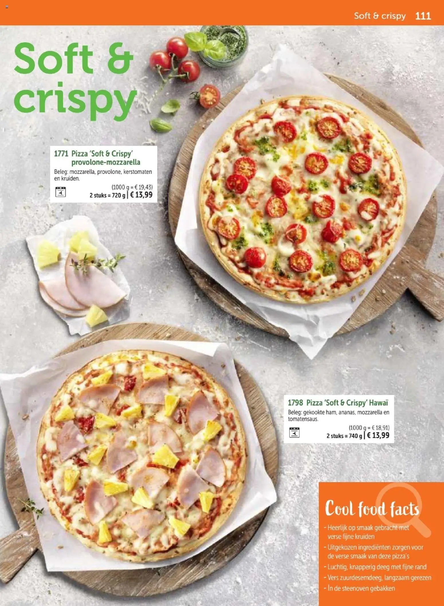 {H1} | Pagina: 111 | Producten: Pizza, Mozzarella, Deeg