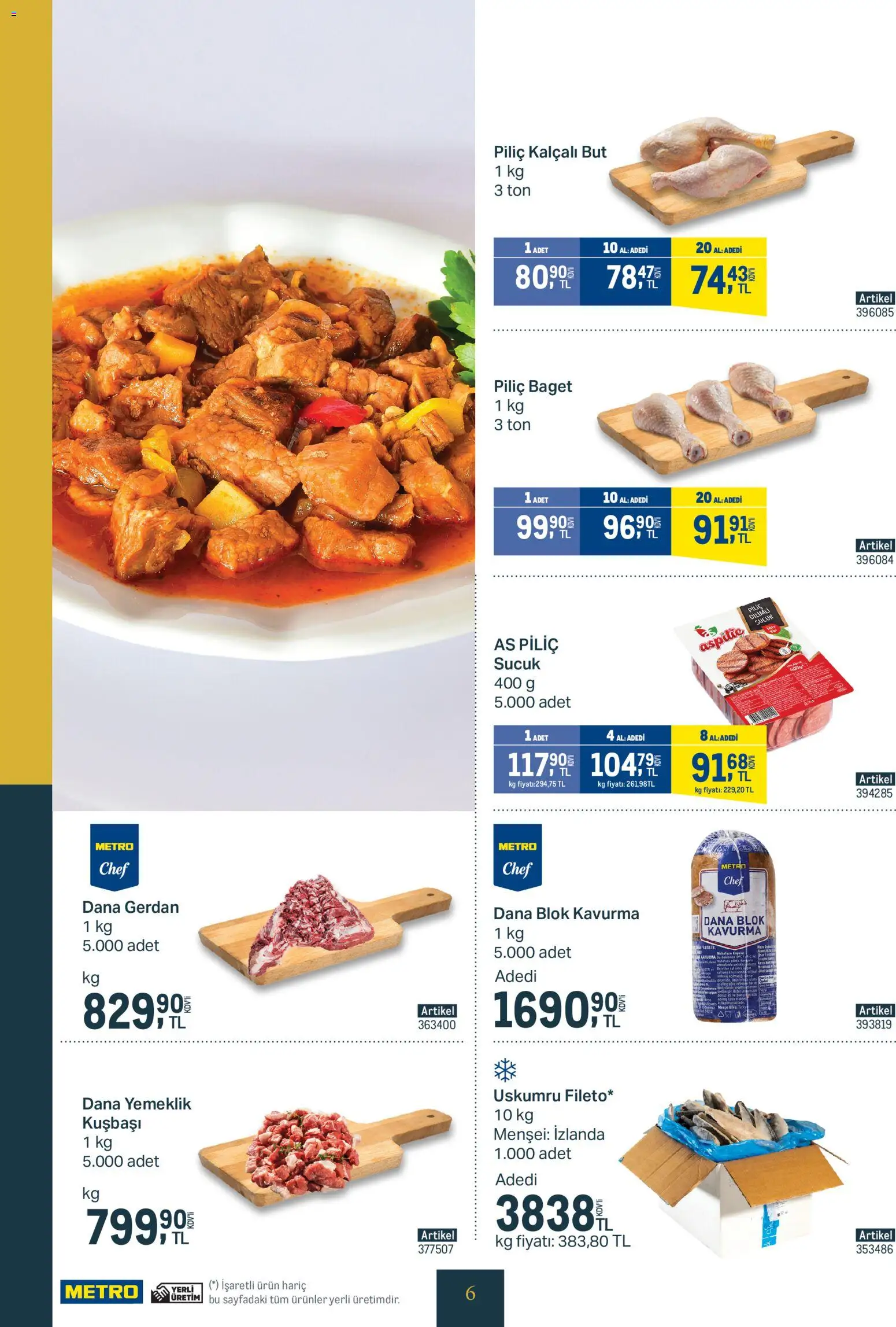 Metro - Kurum ve İşletme Mutfakları - 04.02.2026 tarihinden itibaren geçerlidir | Sayfa: 6