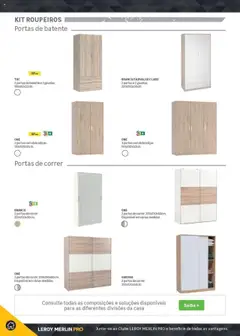 Pré-visualização Leroy Merlin Catálogo válido de 18.11.2024 | Página: 226 | Produtos: Roupeiros, Portas