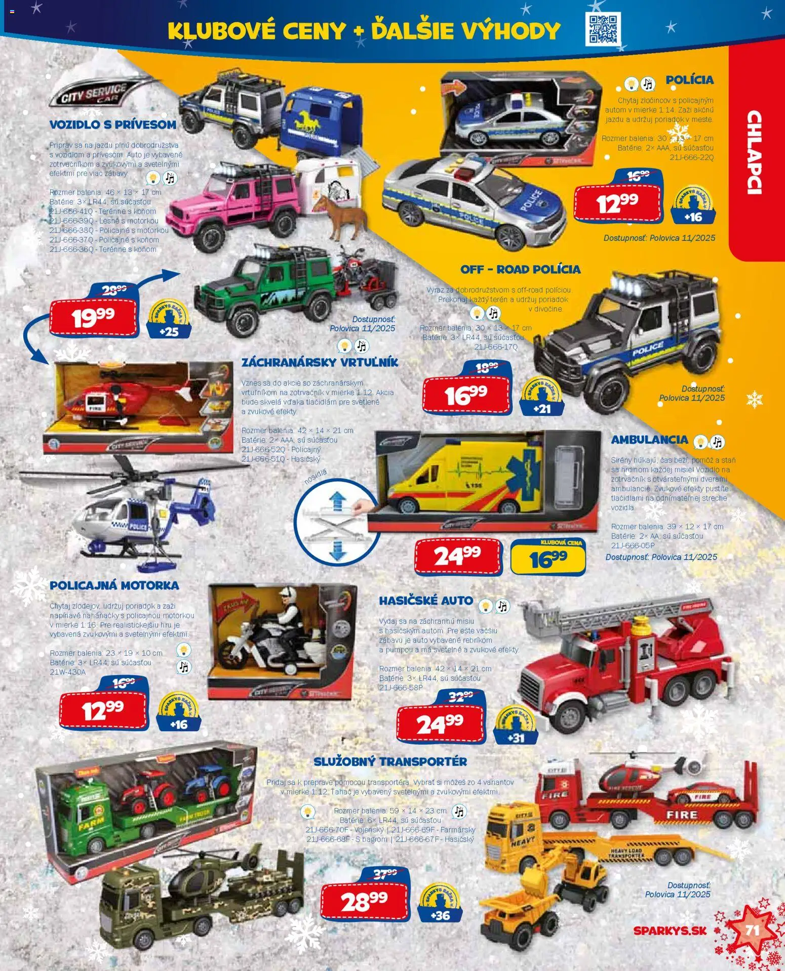 Nové ALLTOYS akcie – leták je platný od 19.11.2025 | Strana: 71 | Produkty: Police, Stan