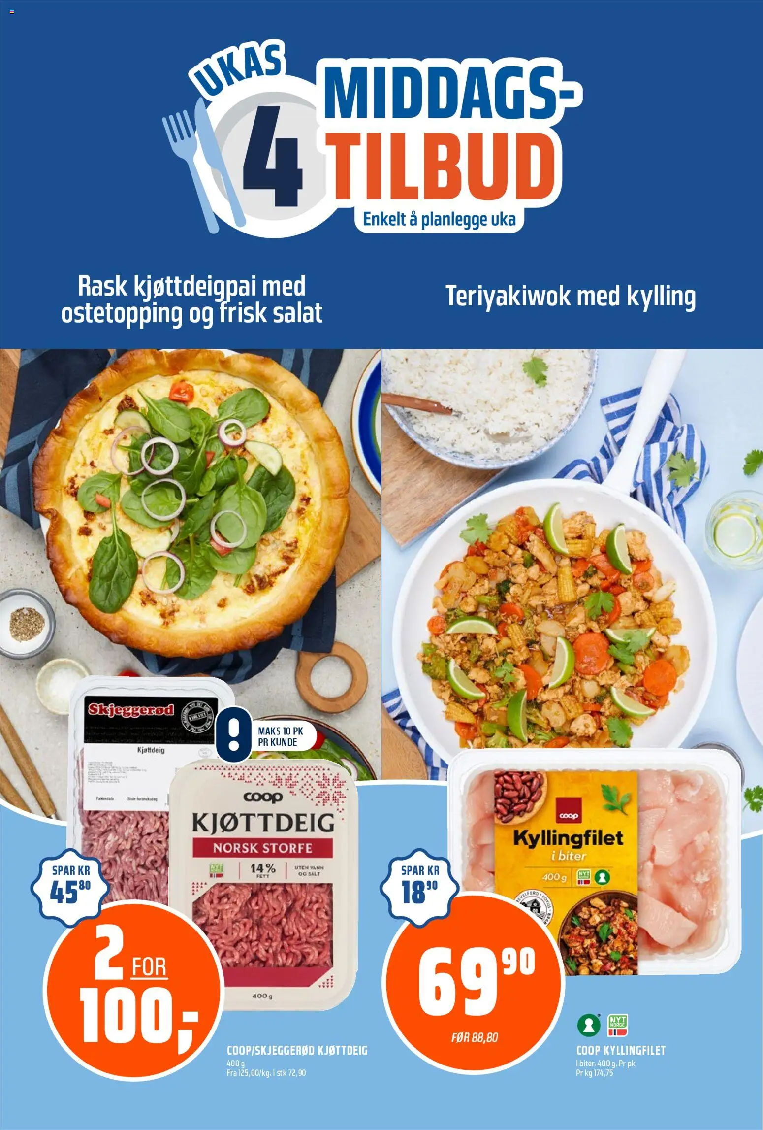 {H1} | Side: 8 | Produkter: Kylling, Salat, Kjøttdeig, Вермішель