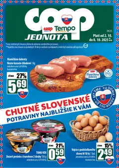 COOP Jednota leták platný od 02.10.2025