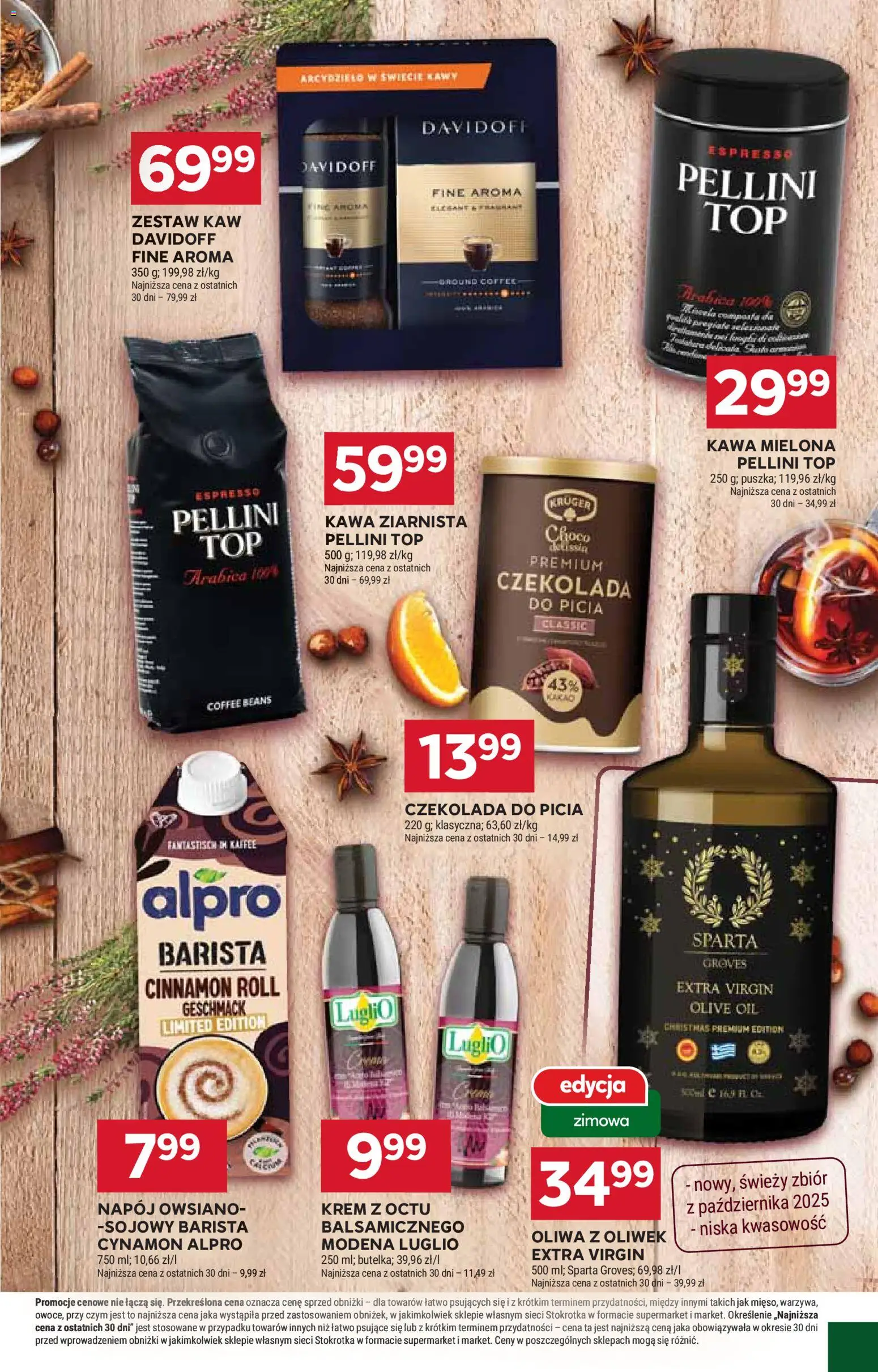 Stokrotka Black Friday od 27.11.2025 | Strona: 33 | Produkty: Czekolada do picia, Oliwa z oliwek, Alpro, Czekolada