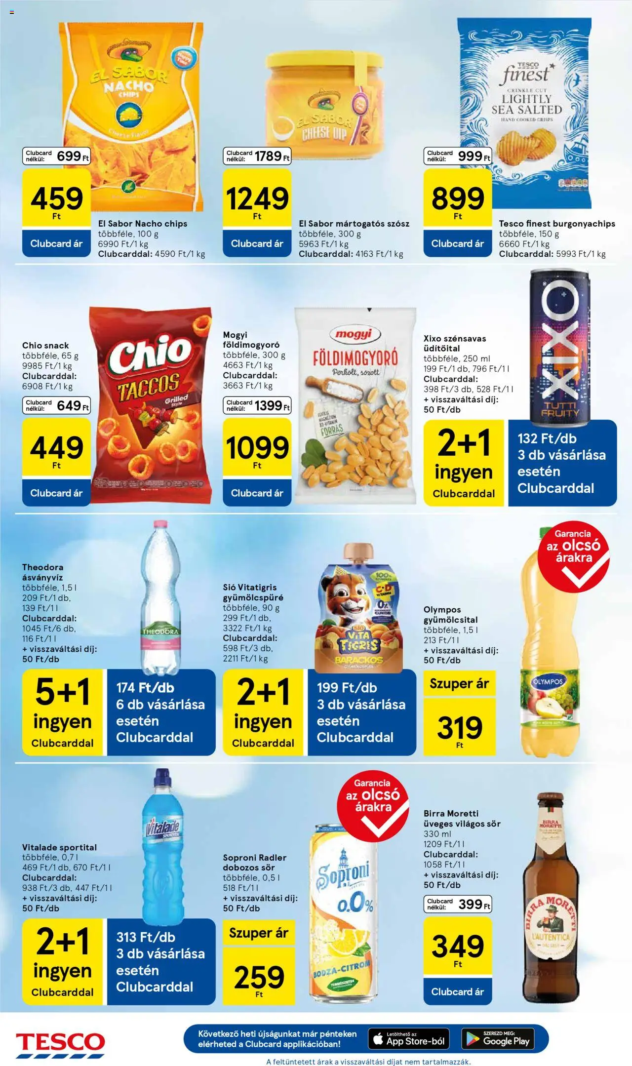 Tesco akciós ujság - amely érvényes a következő dátumtól: 21.10.2025 | Oldal: 24 | Termékek: Gyümölcsital, Dobozos sör, Ásványvíz, Sör