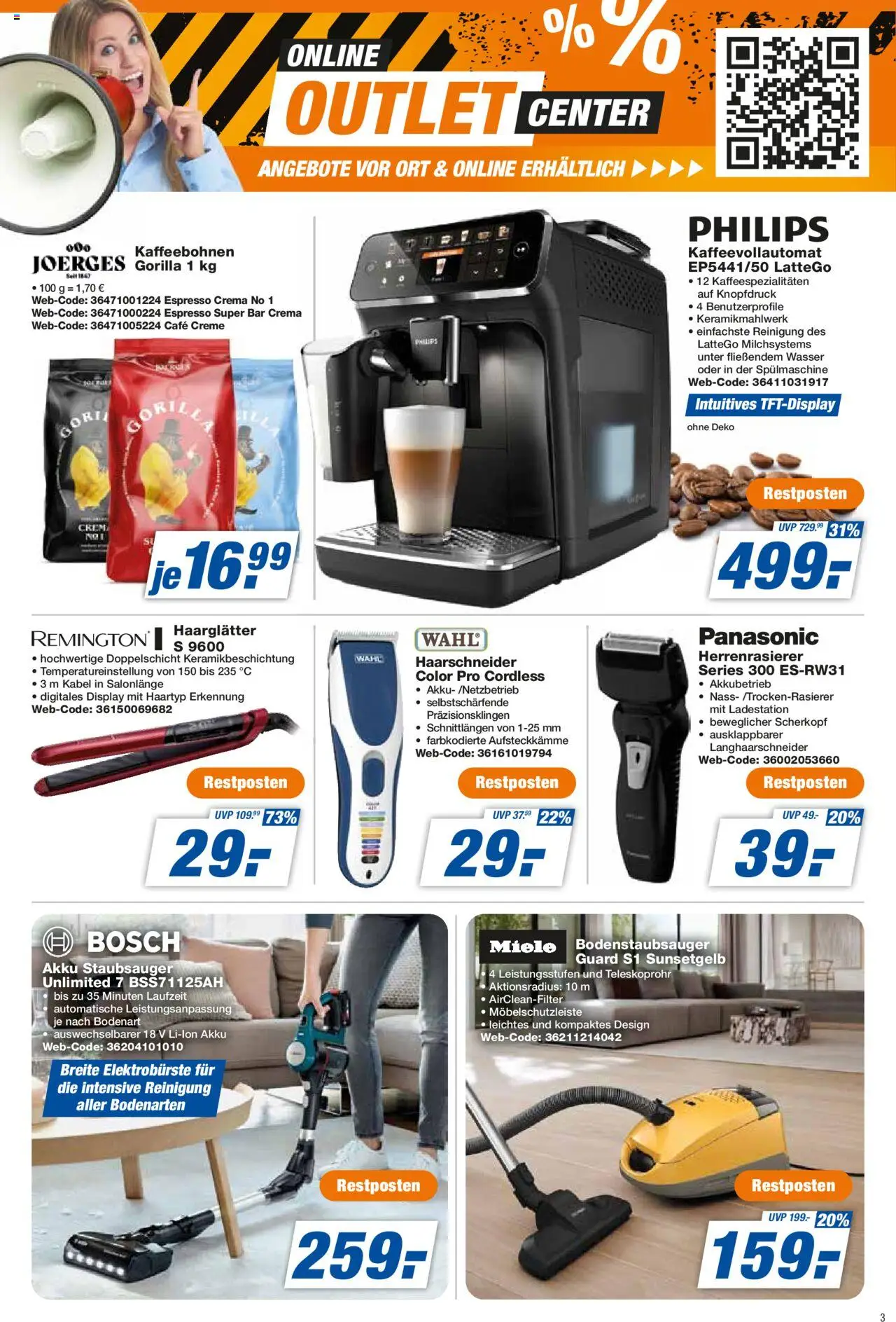 Expert Prospekt 	 - gültig ab dem 08.08.2025 | Seite: 3 | Produkte: Miele, Philips, Creme, Wasser