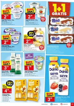 Pogląd oferty "Twój Market Gazetka" - ważna od 18.02.2026 | Strona: 15 | Produkty: Bez laktozy, Jogurt naturalny, Kluski na parze, Kefir naturalny