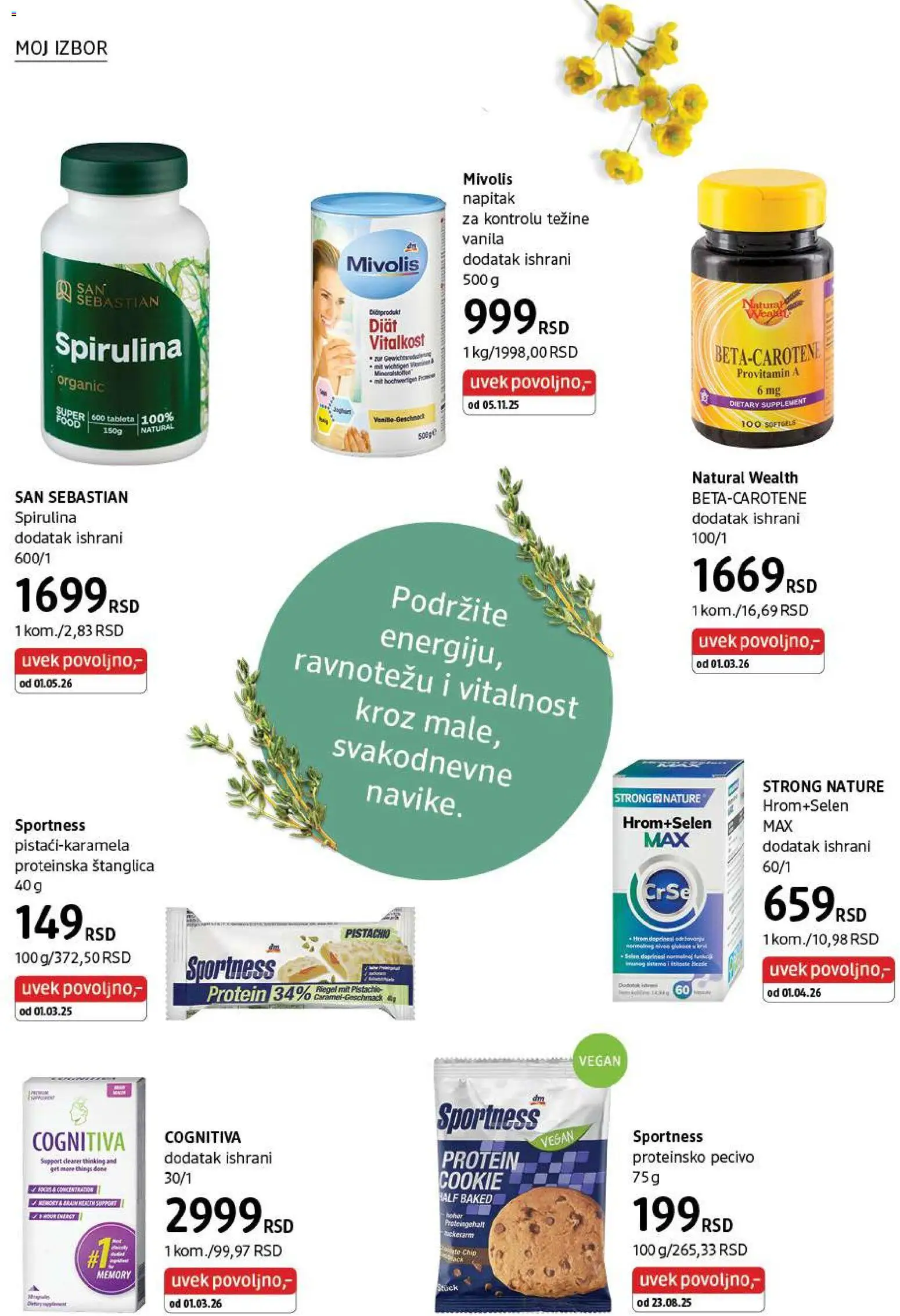 DM Drogerie katalog - važi od 01.05.2026 | Strana: 34 | Proizvode: Protein, Protein bar, Pecivo