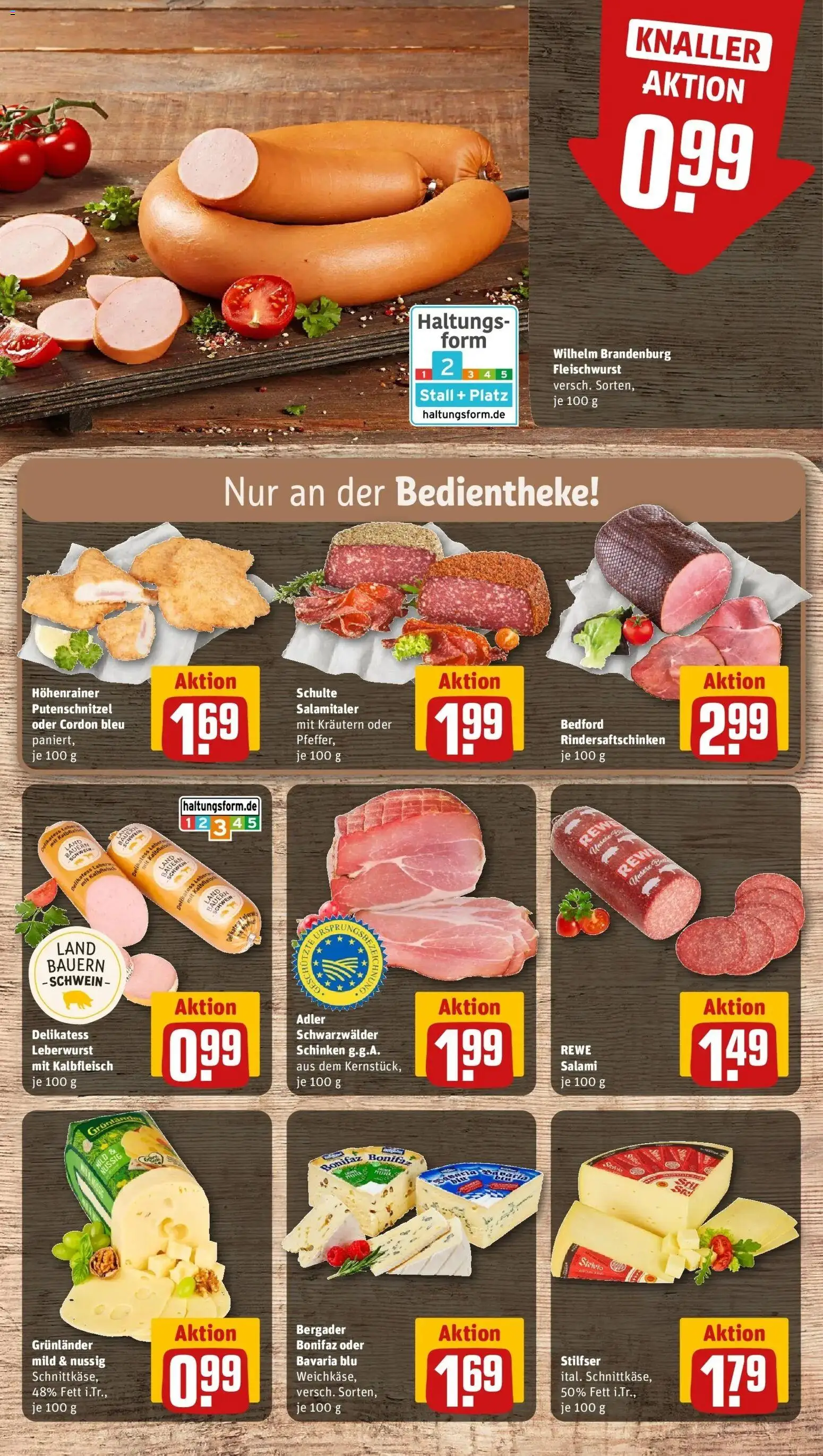 Rewe Prospekt Weil Am Rhein	 – gültig ab 09.03.2026 | Seite: 9 | Produkte: Grunlander, Putenschnitzel, Salami, Schinken