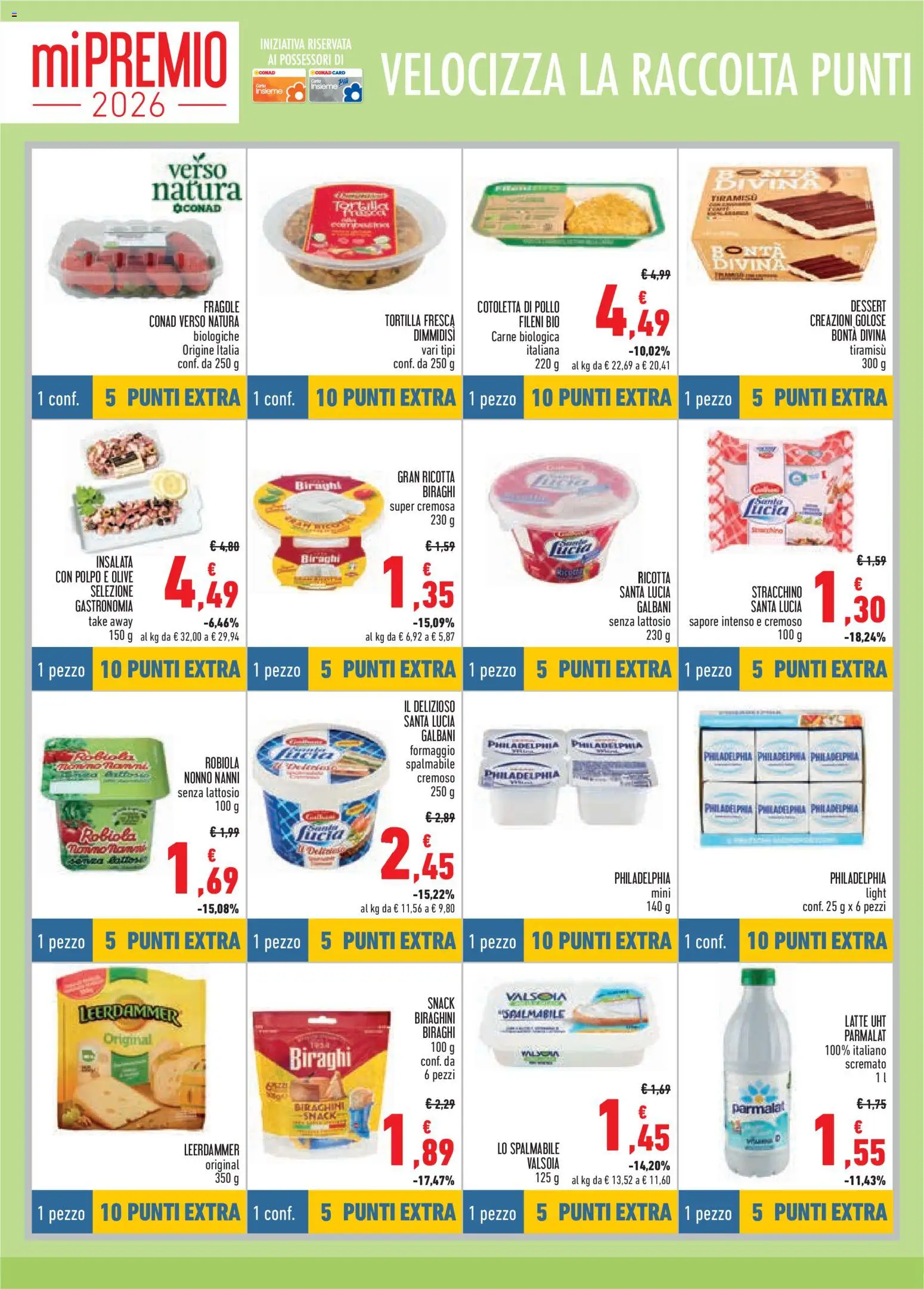 Volantino Conad del 23.04.2026 | Pagina: 10 | Prodotti: Fragole, Insalata, Polpo, Stracchino