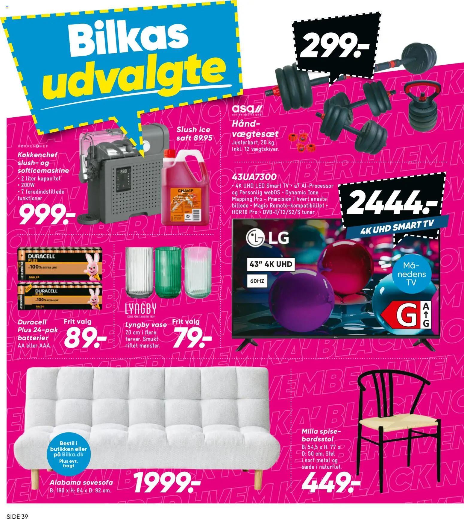 Bilka tilbudsavis – gyldig fra 14.11.2025 | Side: 26 | Produkter: Batterier, Vase, Smart TV, TV