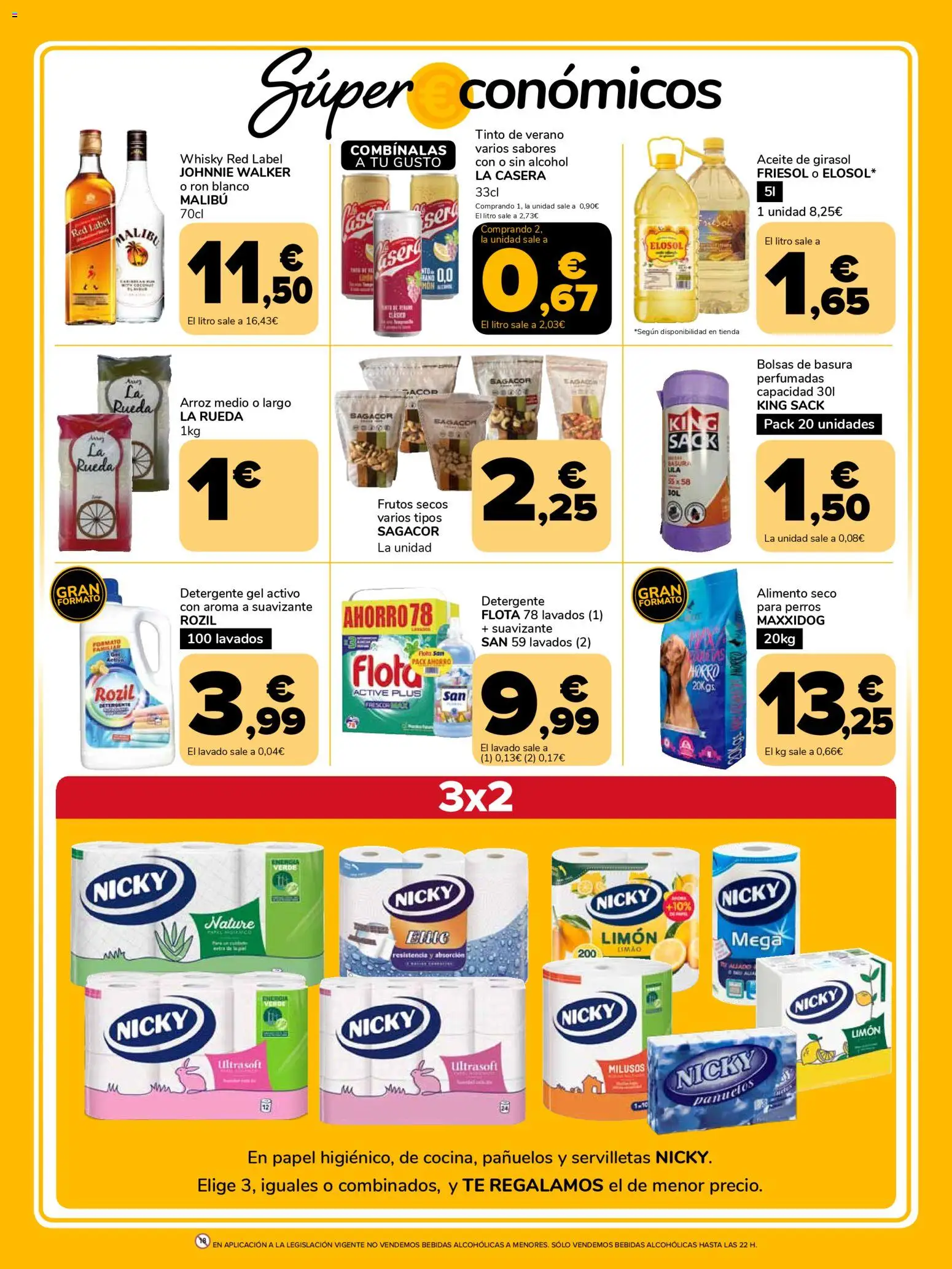 Supeco folleto │ válido desde el 31.03.2026 | Página: 3 | Productos: Detergente, Arroz, Té, Whisky