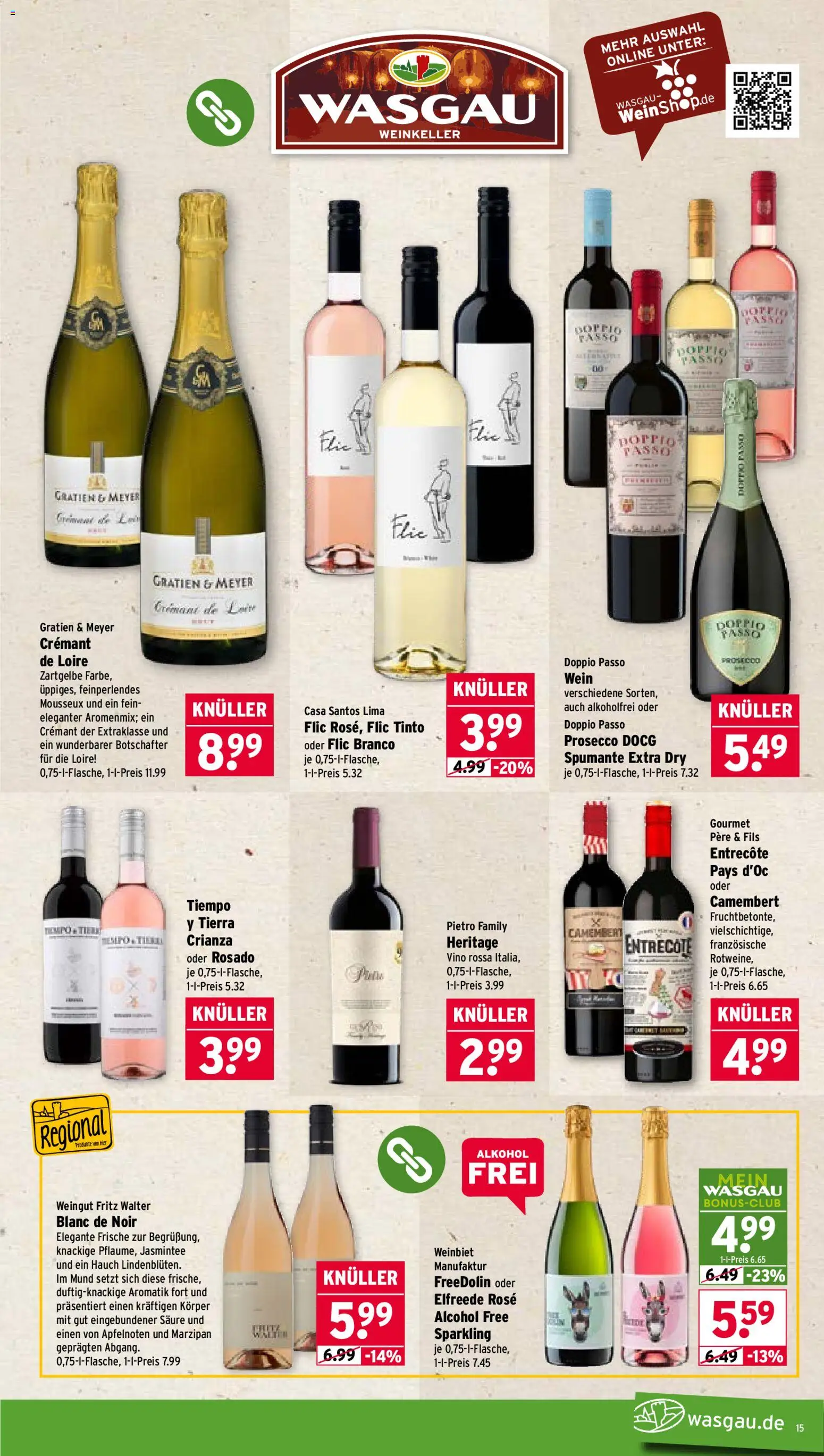 Wasgau Prospekt 	 – gültig ab 13.04.2026 | Seite: 15