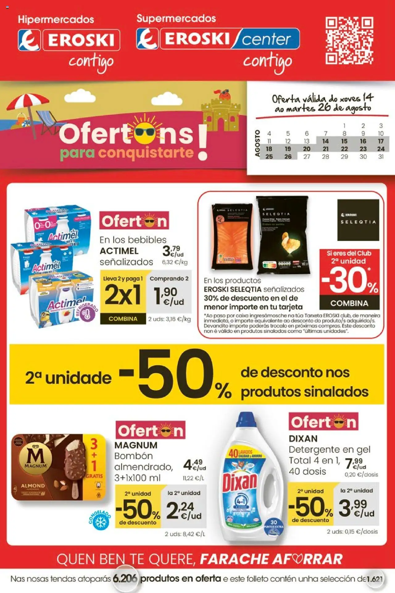 Eroski - Ofertons para conquistarte │ válido desde el 14.08.2025 | Página: 1 | Productos: Detergente, Té