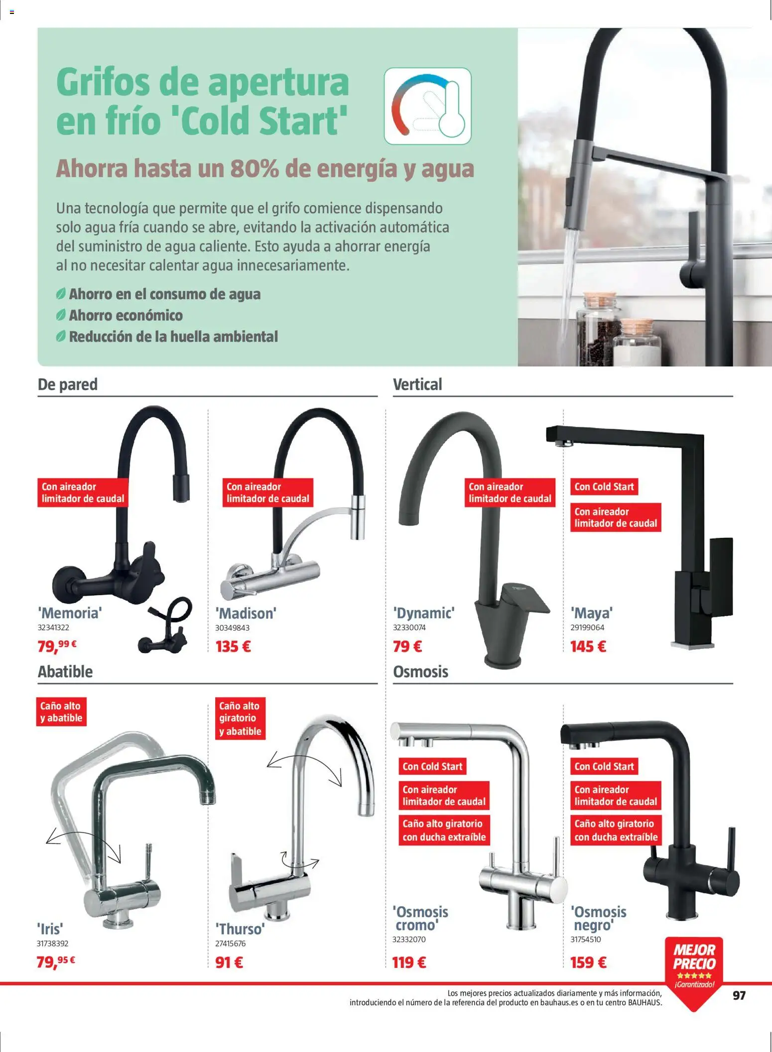 Bauhaus folleto Renueva │ válido desde el 02.03.2026 | Página: 97 | Productos: Ducha