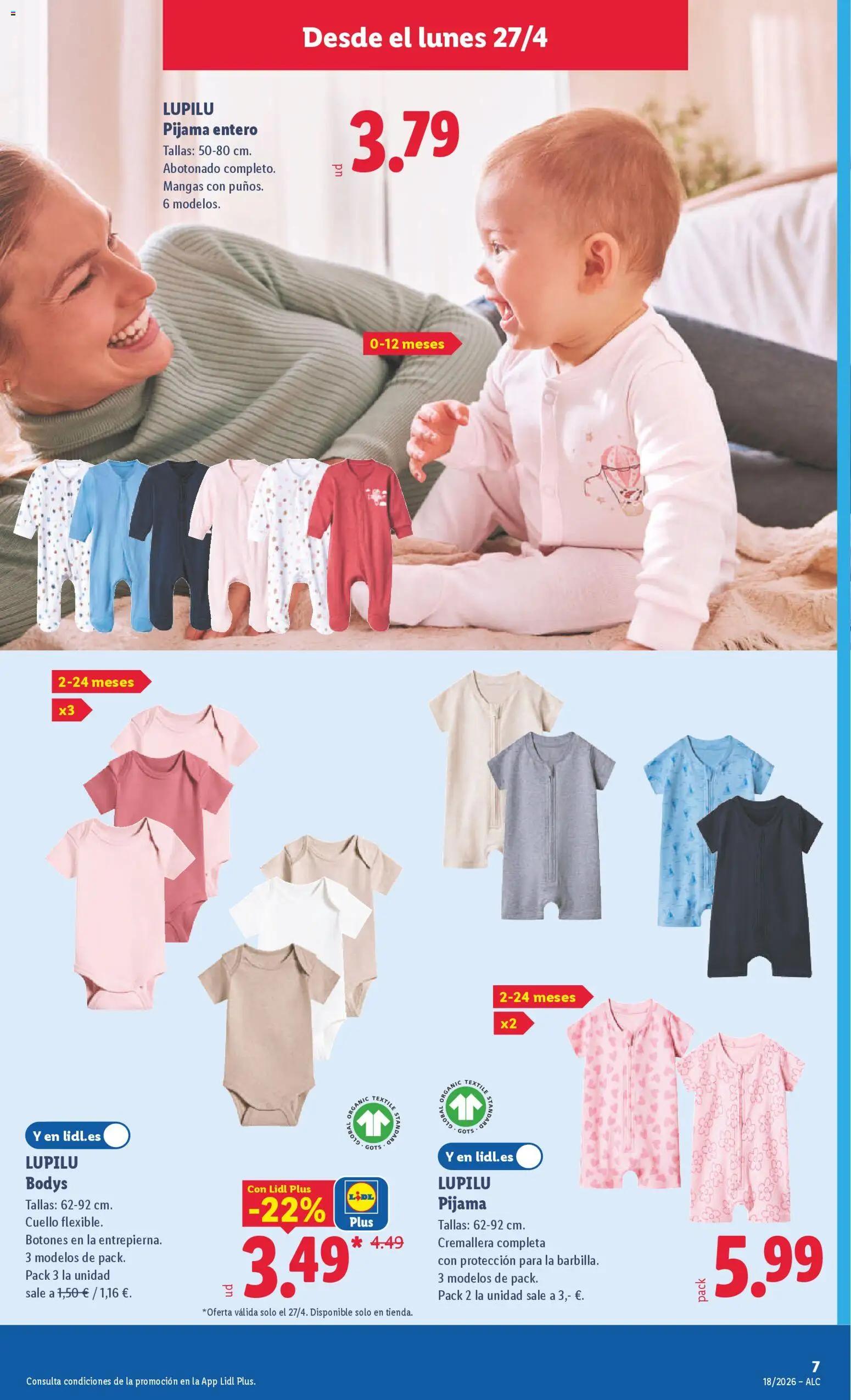 Lidl folleto de bazar │ válido desde el 27.04.2026 | Página: 19 | Productos: Pijama