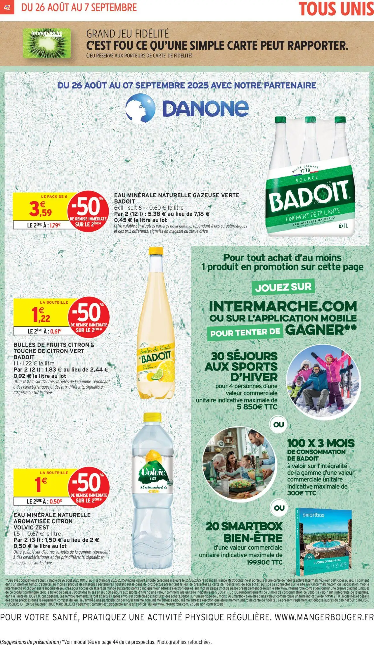  | Page: 42 | Produits: Volvic, Citron, Citron vert, Eau minérale naturelle