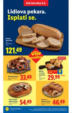Donut punjen kakao kremom, 66 g - pregled Lidl kataloga - važi od 05.02.2026 | Strana: 16