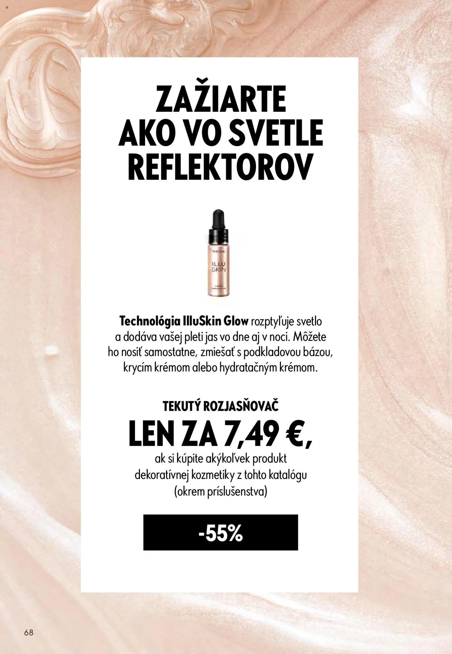 Nové Oriflame akcie – leták je platný od 06.05.2026 | Strana: 68 | Produkty: Svetlo, Rozjasňovač