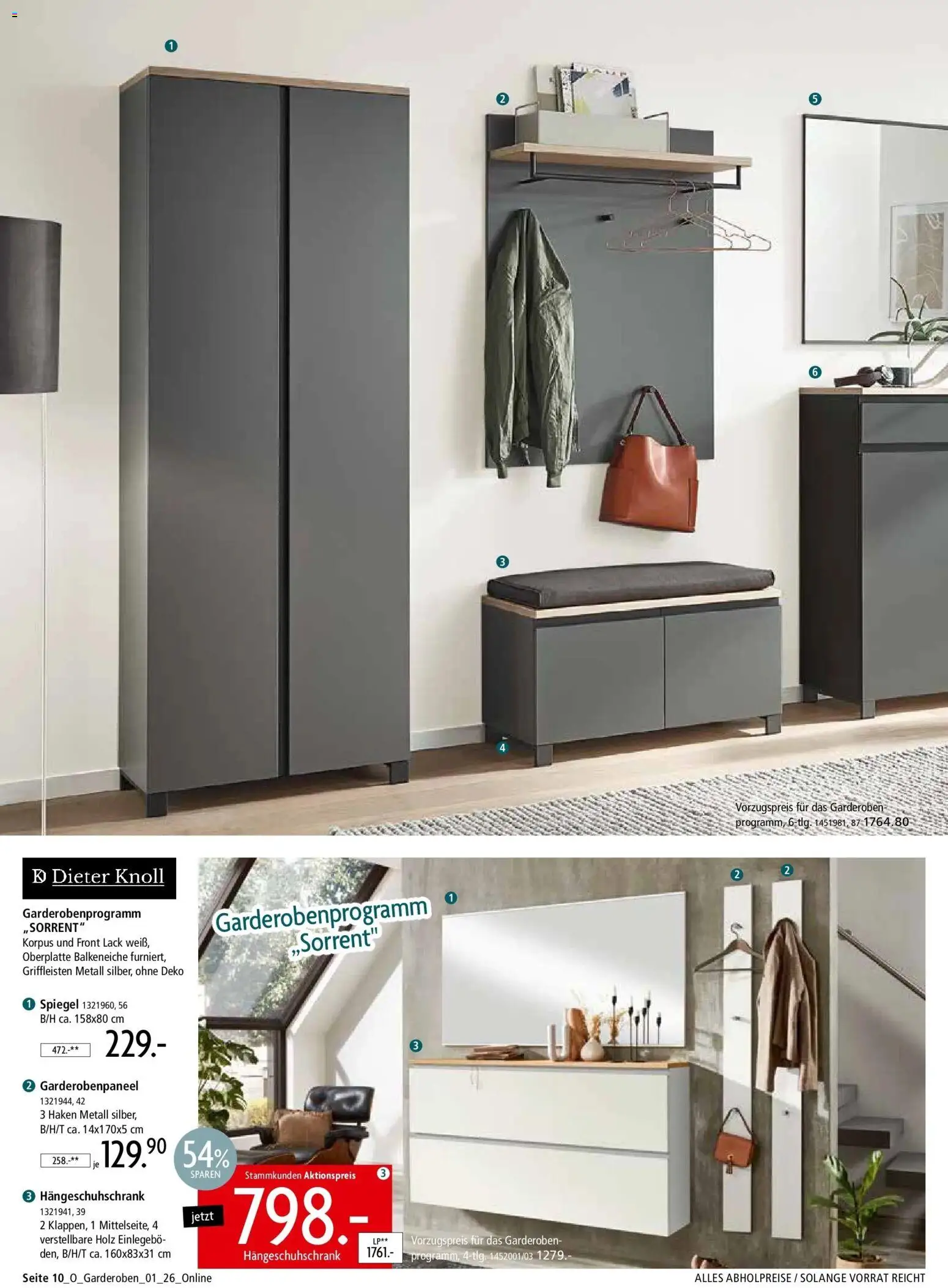 Zurbrüggen Online Garderoben – gültig ab 21.03.2025 | Seite: 10 | Produkte: Spiegel