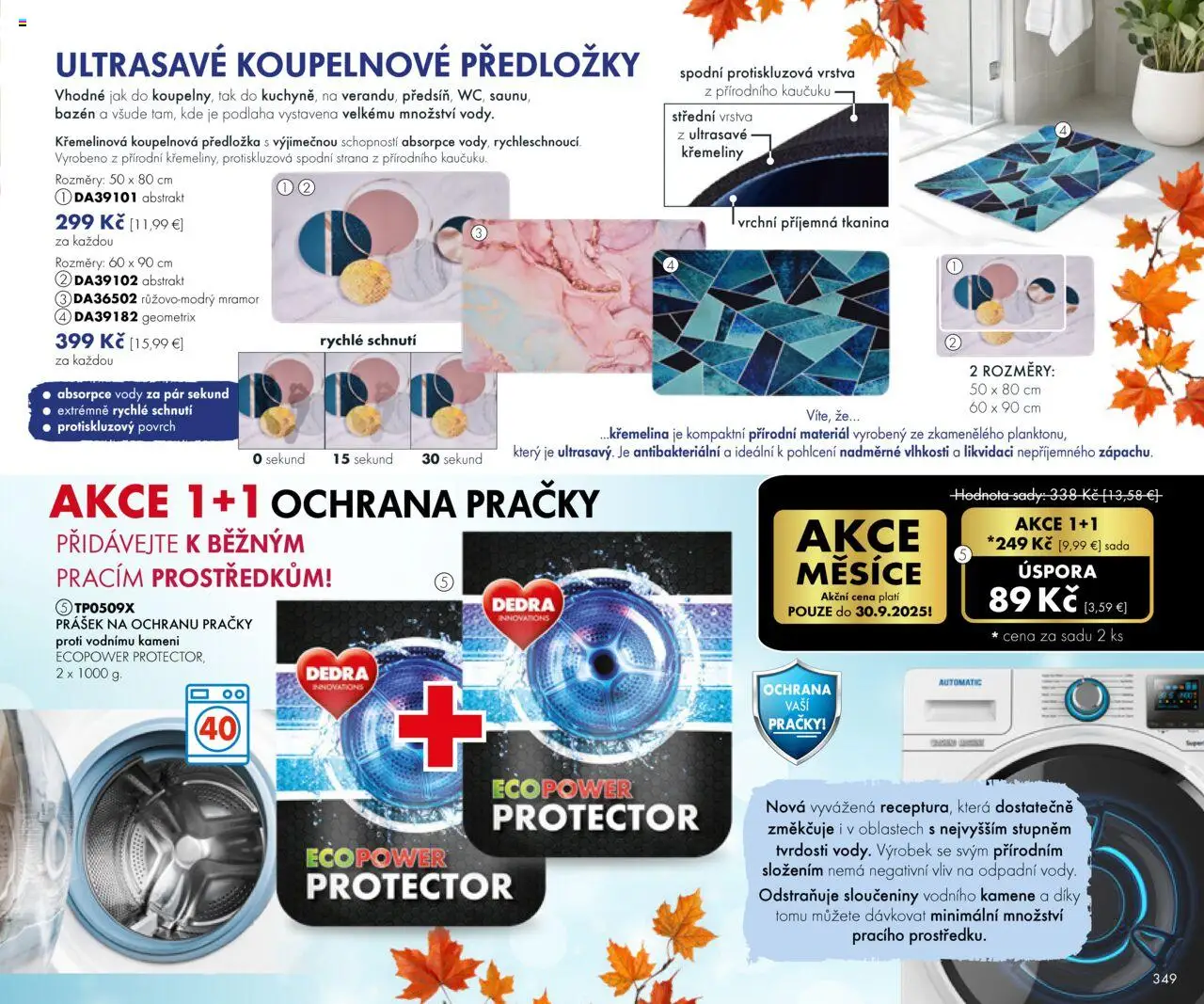 Dedra Katalog september 2025 │ platný od 01.09.2025 | Strana: 40 | Produkty: Práčky, Bazén, Podlaha