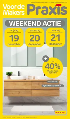 Praxis - Weekend actie - Voorbeeld van een folder van Praxis, geldig van 19.12.2025