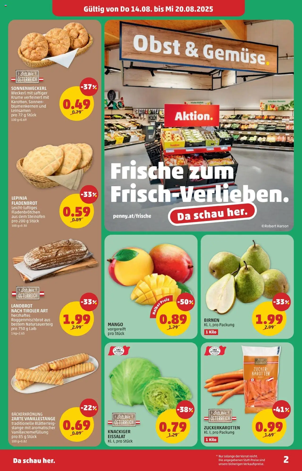 Penny Markt - Eröffnung in 5204 Straßwalchen gültig ab 14.08.2025 | Seite: 2 | Produkte: Obst, Zucker, Mango