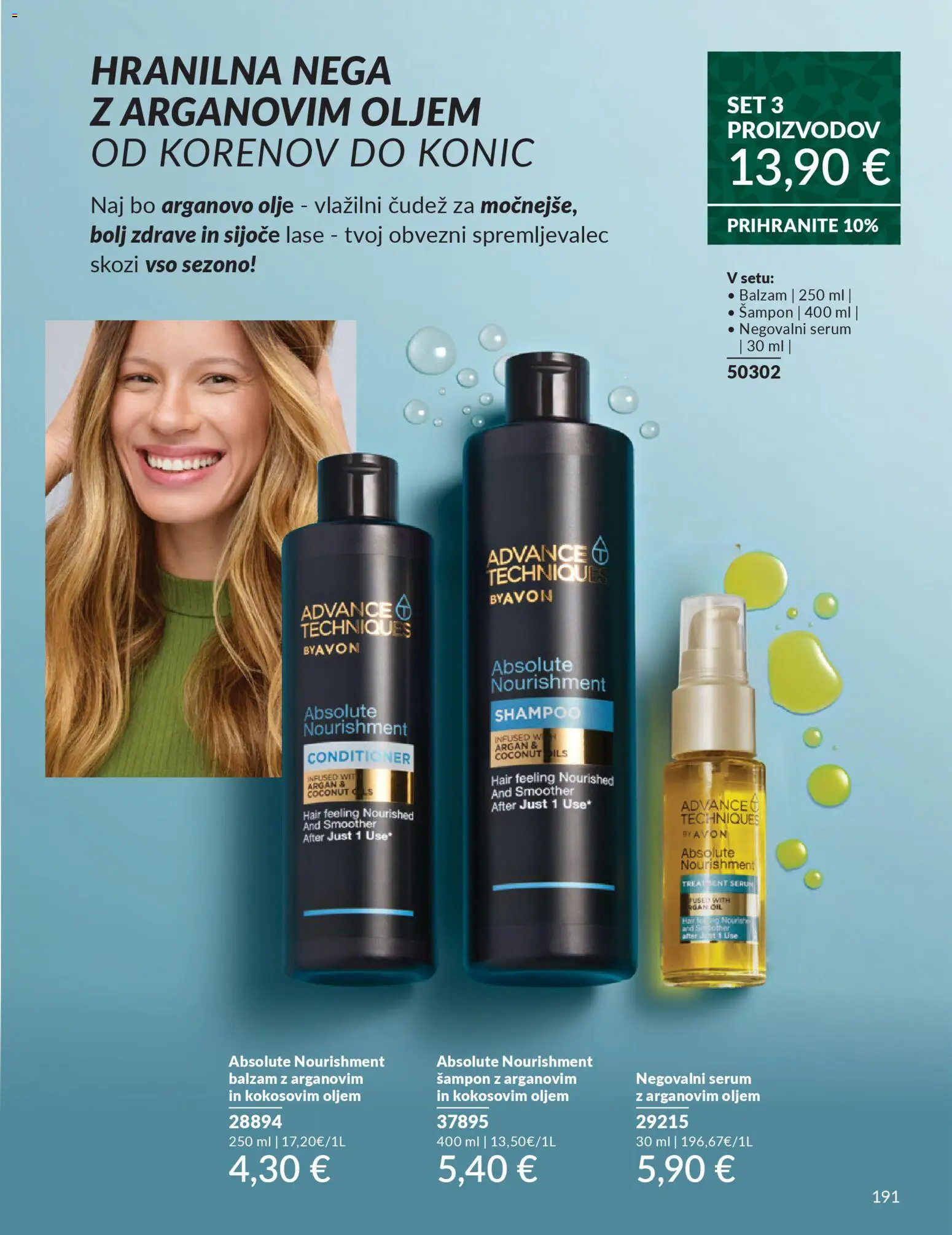 Novi Avon katalog ponudbe – veljaven od 01.10.2025 | Stran: 191 | Izdelki: Sampon, Olje