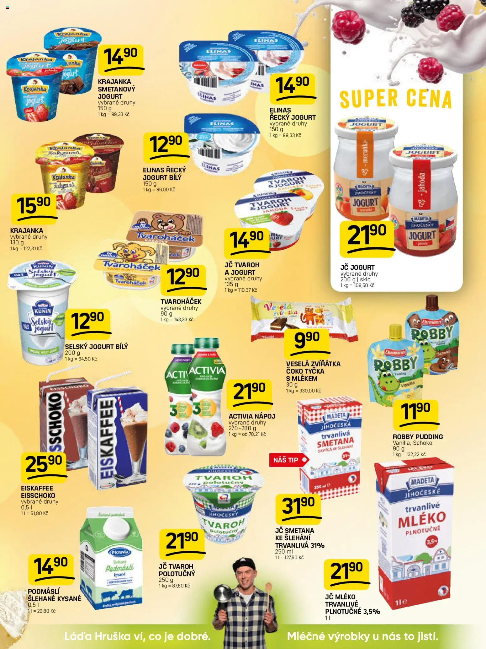 Flop leták od 18.02.2026 | Strana: 5 | Produkty: Řecký jogurt, Mléko, Jogurt, Podmáslí