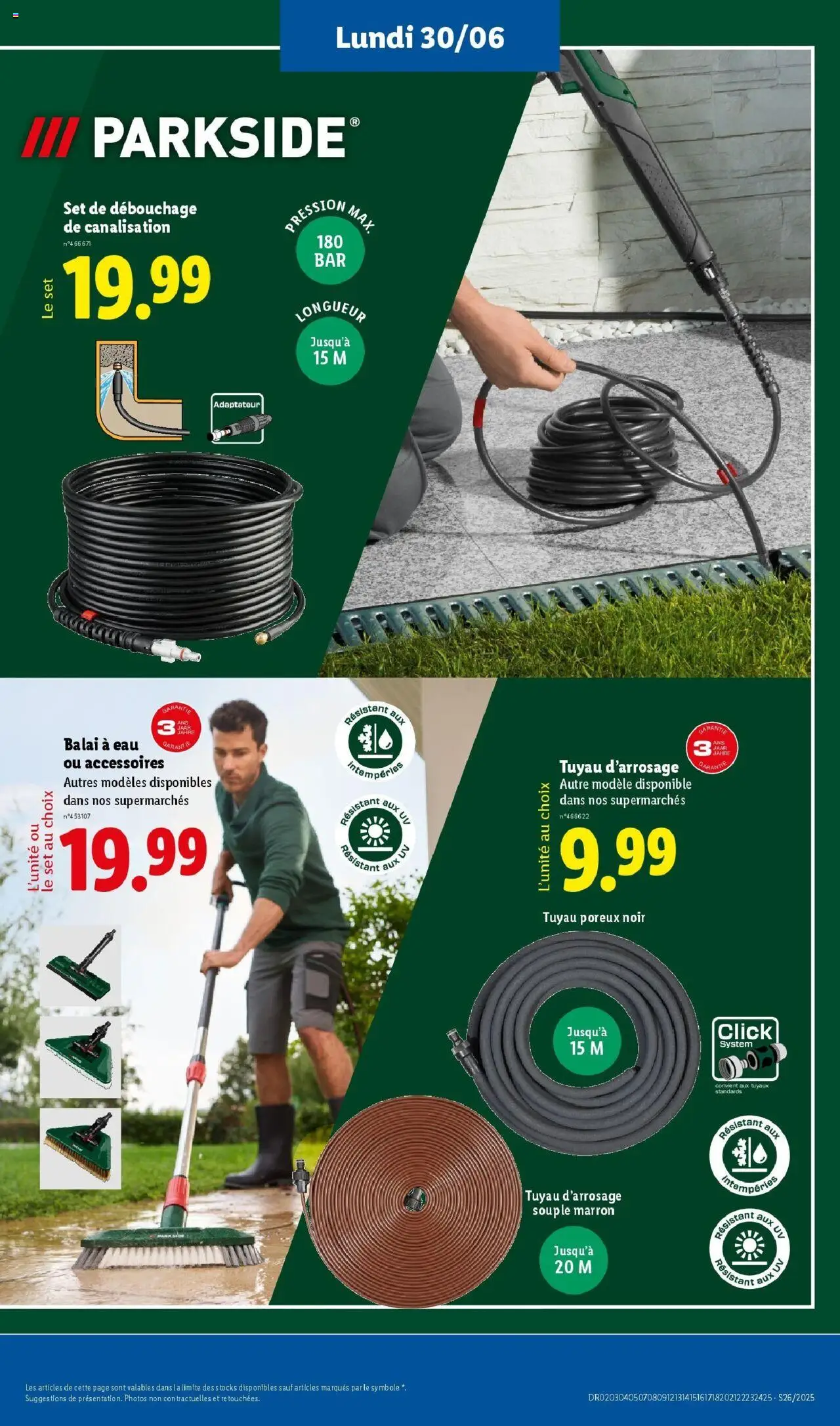  | Page: 65 | Produits: Adaptateur, Tuyau, Balai, Tuyau d’arrosage