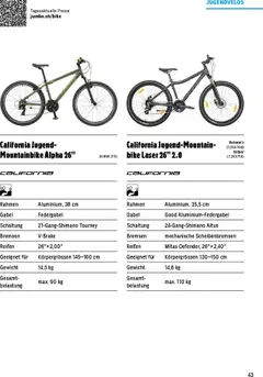Jumbo Aktionen Dein Velo 2025 ab 21.02.2025 gültig | Seite: 43 | Produkte: Mountainbike, Gewicht