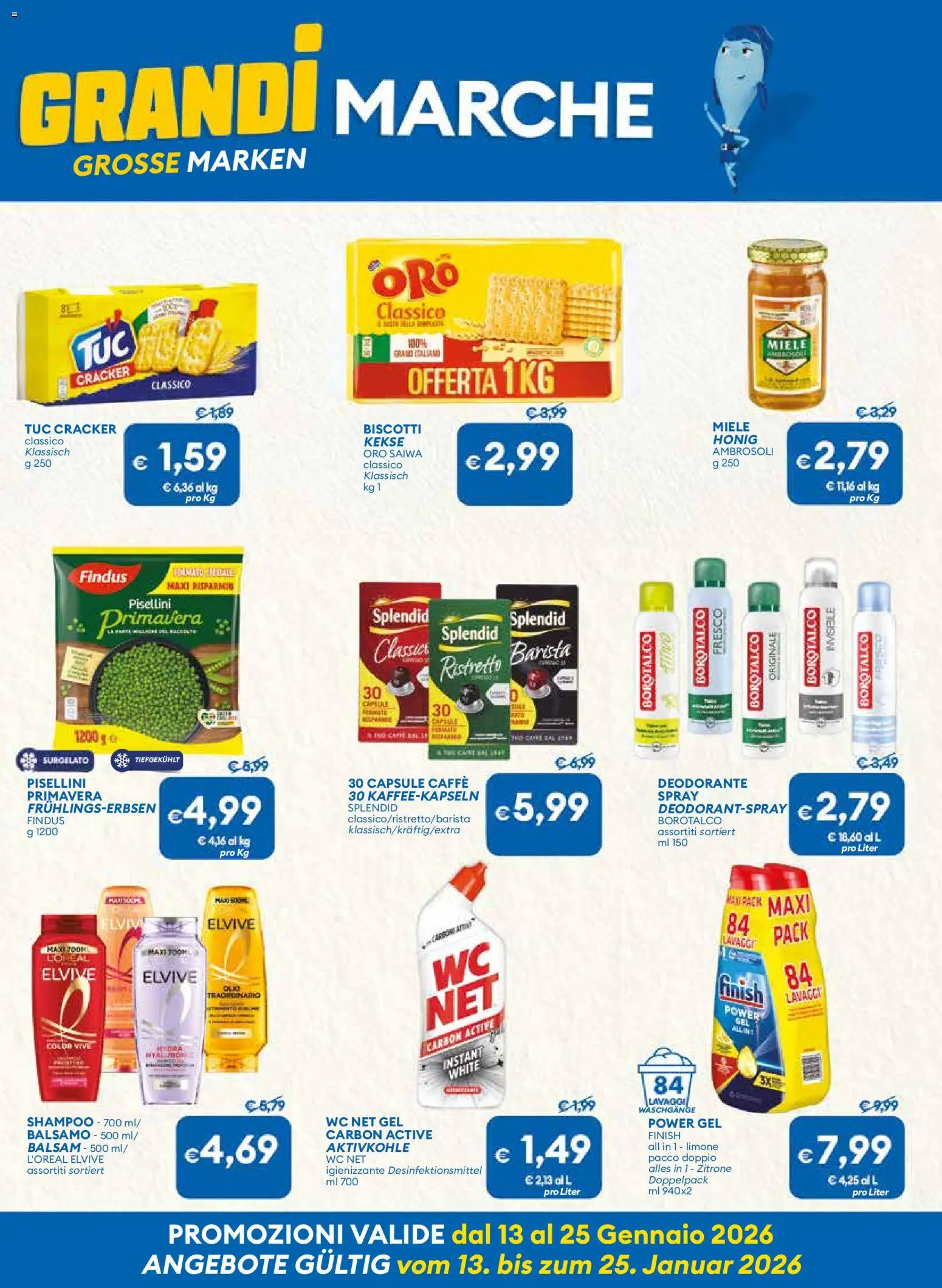 Volantino MD Discount del 13.01.2026 | Pagina: 6 | Prodotti: Shampoo, Balsamo, Deodorante, Limone