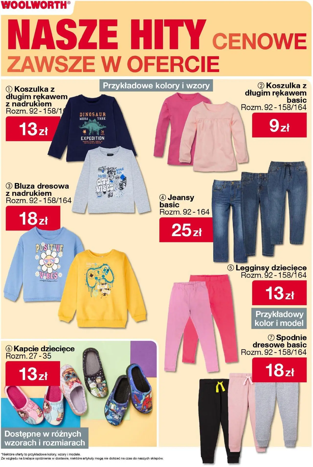 Woolworth Gazetka od 22.08.2025 | Strona: 6 | Produkty: Spodnie, Legginsy, Kapcie